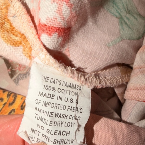 THE CAT'S PAJAMAS- VINTAGE PAPER DOLL DRAWSTRING PAJAMA PANTS - Picture 8 of 8